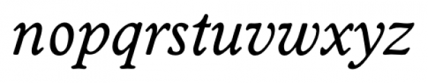 Worcester Serial Italic Font LOWERCASE