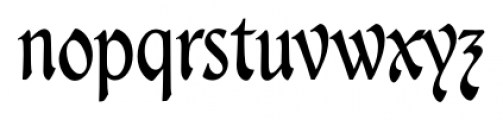 Wormwood Regular Font LOWERCASE