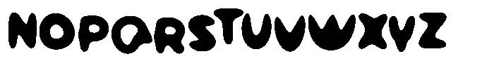 Wobel Bouncy Font UPPERCASE