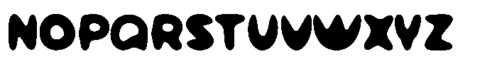 Wobel Regular Font UPPERCASE