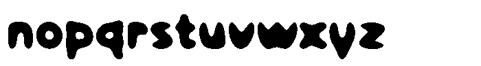 Wobel Regular Font LOWERCASE