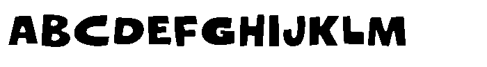 Woblob Fill Regular Font UPPERCASE