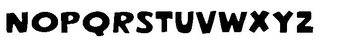 Woblob Fill Regular Font UPPERCASE