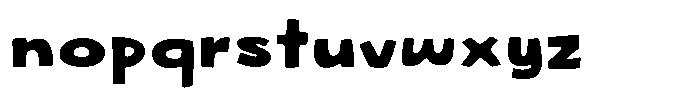 Woblob Fill Regular Font LOWERCASE
