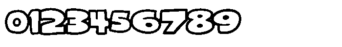 Woblob Outline Regular Font OTHER CHARS