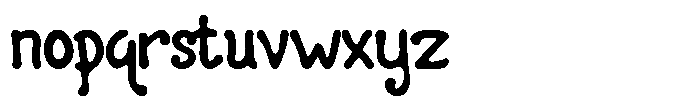 Woblyn Font LOWERCASE