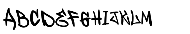 Wofline Graffiti Font UPPERCASE
