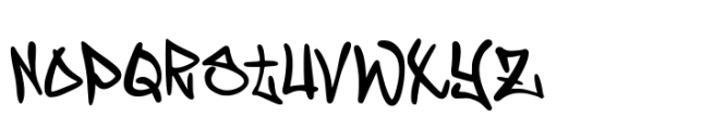 Wofline Graffiti Font LOWERCASE