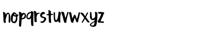 Wokey Script Font LOWERCASE