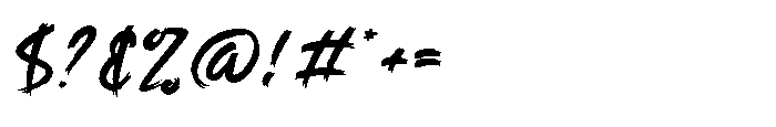 Wolesbrush Font OTHER CHARS