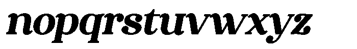 Wolfgar Bold Italic Font LOWERCASE