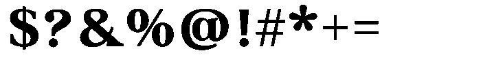 Wolfgar Bold Font OTHER CHARS