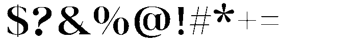 Wolfgar Light Font OTHER CHARS