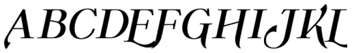 Wolverton No.1 Oblique Bold Font UPPERCASE