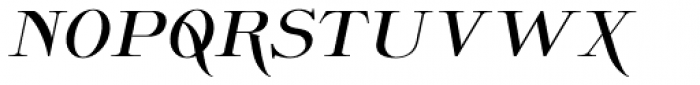 Wolverton No.1 Oblique Font LOWERCASE