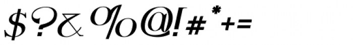 Wolverton No.2 Oblique Font OTHER CHARS