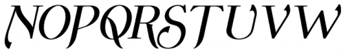 Wolverton No.3 Oblique Bold Font UPPERCASE
