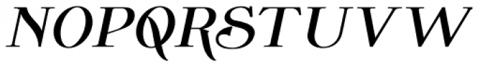 Wolverton No.3 Oblique Bold Font LOWERCASE