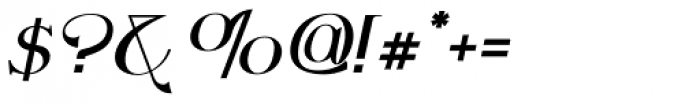 Wolverton No.3 Oblique Font OTHER CHARS
