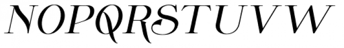 Wolverton No.3 Oblique Font LOWERCASE