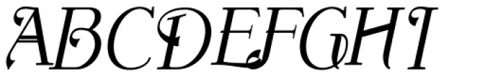 Wolverton No.4 Oblique Bold Font UPPERCASE