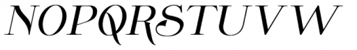 Wolverton No.4 Oblique Font LOWERCASE
