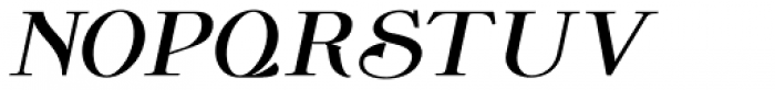 Wolverton Text No.2 Oblique Bold Font UPPERCASE