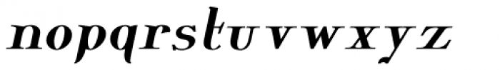 Wolverton Text No.2 Oblique Bold Font LOWERCASE