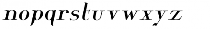 Wolverton Text No.2 Oblique Font LOWERCASE