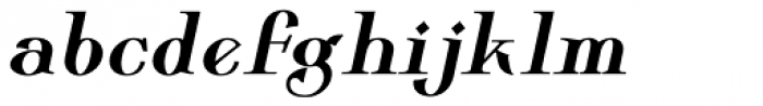 Wolverton Text No.3 Oblique Bold Font LOWERCASE