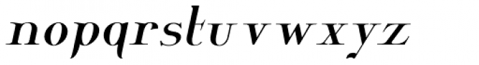 Wolverton Text No.3 Oblique Font LOWERCASE