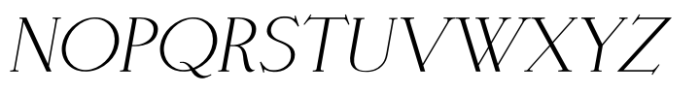 Woman Serif Italic Font UPPERCASE