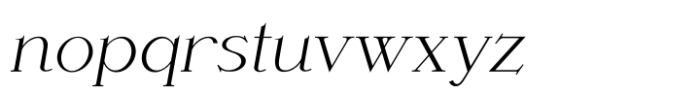 Woman Serif Italic Font LOWERCASE
