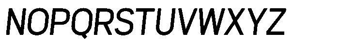 Womcer Black Italic Font UPPERCASE