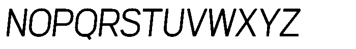 Womcer Medium Italic Font UPPERCASE