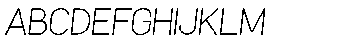 Womcer Thin Italic Font UPPERCASE
