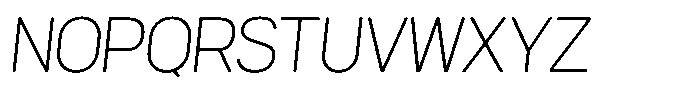 Womcer Thin Italic Font UPPERCASE