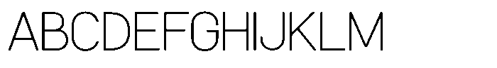 Womcer Thin Font UPPERCASE