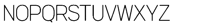Womcer Thin Font UPPERCASE