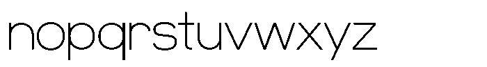 Womcer Thin Font LOWERCASE