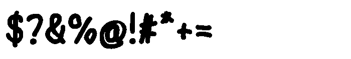 Wonder Hand Pencil Bold Font OTHER CHARS