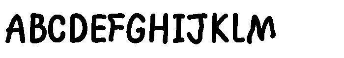Wonder Hand Pencil Bold Font UPPERCASE