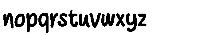 Wonder Hand Pencil Bold Font LOWERCASE