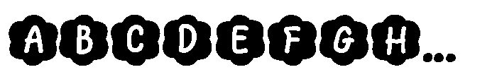 Wonder Hand Pencil Flower Font UPPERCASE