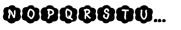 Wonder Hand Pencil Flower Font UPPERCASE