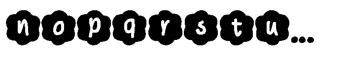 Wonder Hand Pencil Flower Font LOWERCASE