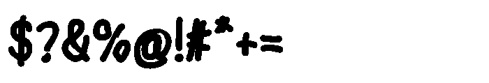 Wonder Hand Pencil Jump Font OTHER CHARS