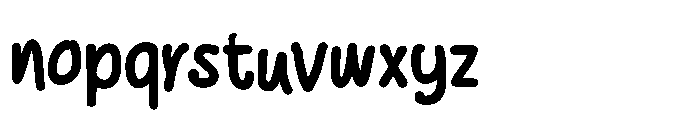 Wonder Hand Pencil Jump Font LOWERCASE