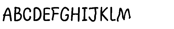 Wonder Hand Pencil Light Font UPPERCASE