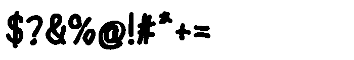 Wonder Hand Pencil Mix Font OTHER CHARS